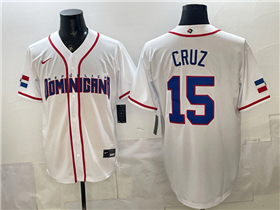 Dominican Republic #15 Oneil Cruz Baseball White 2026 World Baseball Classic Jersey