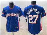 Dominican Republic #27 Vladimir Guerrero Jr. Baseball Blue 2026 World Baseball Classic Jersey