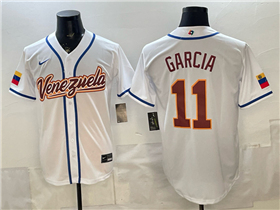 Venezuela Baseball #11 Maikel Garcia White 2026 World Baseball Classic Jersey