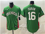 Mexico Baseball #16 Jarren Duran Green 2026 World Baseball Classic Jersey