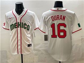 Mexico Baseball #16 Jarren Duran White 2026 World Baseball Classic Jersey