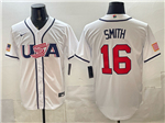 USA Baseball #16 Will Smith White 2026 World Baseball Classic Jersey