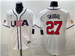 USA Baseball #27 Tarik Skubal White 2026 World Baseball Classic Jersey