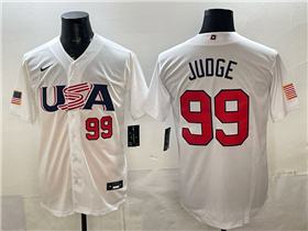 USA Baseball #99 Aaron Judge White World Baseball Classic Jersey