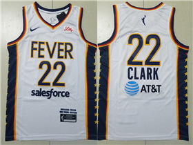 Indiana Fever #22 Caitlin Clark White Heroine Edition WNBA Basketball Jersey