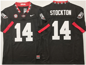 Georgia Bulldogs #14 Gunner Stockton Alternate Black College Football F.U.S.E. Limited Jersey