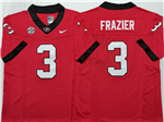 Georgia Bulldogs #3 Nate Frazier Red College Football F.U.S.E. Limited Jersey