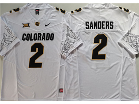 Colorado Buffaloes #2 Shedeur Sanders White College Football F.U.S.E. Limited Jersey