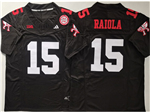 Nebraska Cornhuskers #15 Dylan Raiola Black College Football F.U.S.E. Limited Jersey
