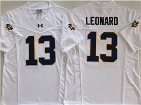 Notre Dame Fighting Irish #13 Riley Leonard White College Football Limited Jersey