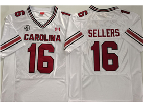South Carolina Gamecocks #16 LaNorris Sellers White College Football Jersey