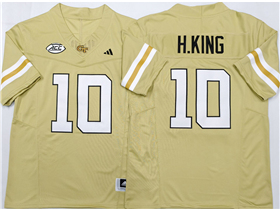 Georgia Tech Yellow Jackets #10 Haynes King Gold College Football F.U.S.E. Limited Jersey