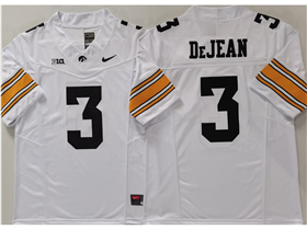 Iowa Hawkeyes #3 Cooper DeJean White College Football F.U.S.E. Limited Jersey