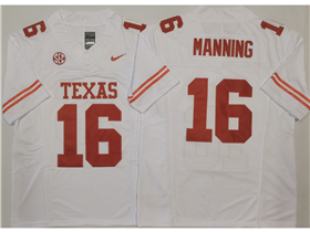 Texas Longhorns #16 Arch Manning White College Football F.U.S.E. Limited Jersey