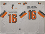 Tennessee Volunteers #16 Peyton Manning White College Football F.U.S.E. Limited Jersey