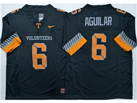 Tennessee Volunteers #6 Joey Aguilar Black College Football F.U.S.E. Limited Jersey