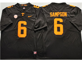 Tennessee Volunteers #6 Dylan Sampson Black College Football Jersey
