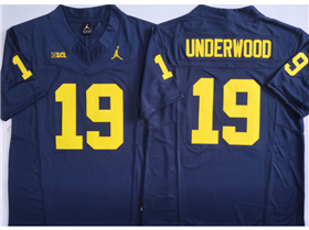 Michigan Wolverines #19 Bryce Underwood Navy College Football F.U.S.E. Limited Jersey