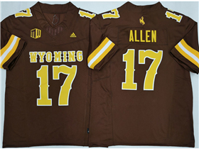 Wyoming Cowboys #17 Josh Allen Brown College Football F.U.S.E. Limited Jersey