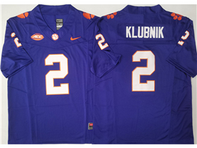 Clemson Tigers #2 Cade Klubnik Purple College Football F.U.S.E. Limited Jersey