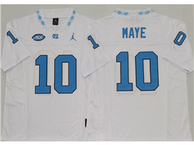 North Carolina Tar Heels #10 Drake Maye White College Football F.U.S.E. Limited Jersey