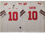 Ohio State Buckeyes #10 Julian Sayin White College Football F.U.S.E. Limited Jersey