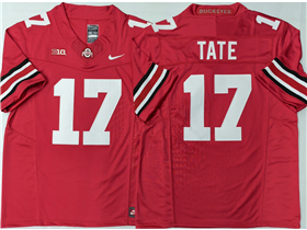 Ohio State Buckeyes #17 Carnell Tate Red College Football F.U.S.E. Limited Jersey