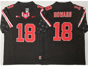 Ohio State Buckeyes #18 Will Howard Black Special College Football Limited Jersey