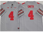 Ohio State Buckeyes #4 Jeremiah Smith Gray College Football F.U.S.E. Limited Jersey