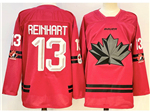 2026 Winter Olympics Team Canada #13 Sam Reinhart Home Red Hockey Jersey