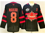 2025 4 Nations Face-Off Team Canada #8 Cale Makar Black Hockey Jersey