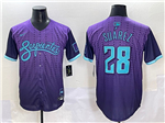 Arizona Diamondbacks #28 Eugenio Suarez Purple 2025 City Connect Limited Jersey