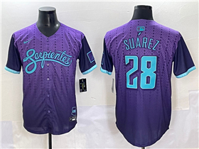 Arizona Diamondbacks #28 Eugenio Suarez Purple 2025 City Connect Limited Jersey