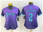 Arizona Diamondbacks #2 Geraldo Perdomo Women's Purple 2025 City Connect Limited Jersey