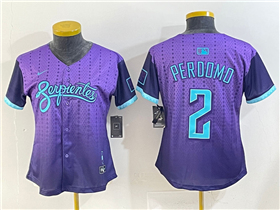 Arizona Diamondbacks #2 Geraldo Perdomo Women's Purple 2025 City Connect Limited Jersey