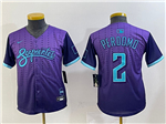 Arizona Diamondbacks #2 Geraldo Perdomo Youth Purple 2025 City Connect Limited Jersey