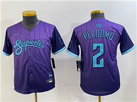 Arizona Diamondbacks #2 Geraldo Perdomo Youth Purple 2025 City Connect Limited Jersey