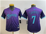 Arizona Diamondbacks #7 Corbin Carroll Youth Purple 2025 City Connect Limited Jersey