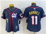 American League #11 Jose Ramirez Women's Navy 2025 MLB All-Star Limited Jersey