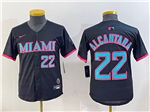 Miami Marlins #22 Sandy Alcantara Youth Black 2025 City Connect Limited Jersey