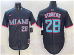 Miami Marlins #28 Kyle Stowers Black 2025 City Connect Limited Jersey