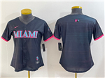 Miami Marlins Women's Black 2025 City Connect Limited Team Jersey