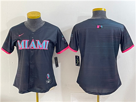 Miami Marlins Women's Black 2025 City Connect Limited Team Jersey
