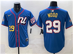 National League #29 James Wood Blue 2025 MLB All-Star Edition Limited Jersey