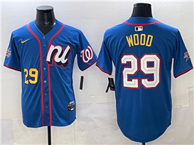 National League #29 James Wood Blue 2025 MLB All-Star Edition Limited Jersey