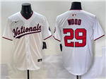 Washington Nationals #29 James Wood White Limited Jersey