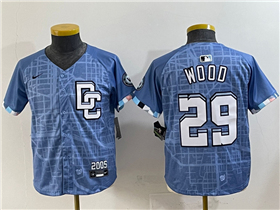 Washington Nationals #29 James Wood Youth 2025 Blue City Connect Limited Jersey
