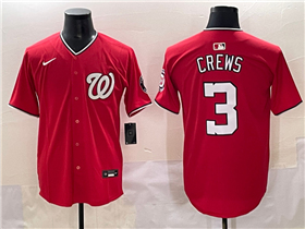 Washington Nationals #3 Dylan Crews Red Limited Jersey