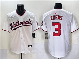 Washington Nationals #3 Dylan Crews White Limited Jersey