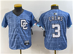 Washington Nationals #3 Dylan Crews Youth 2025 Blue City Connect Limited Jersey